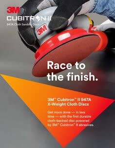 3M Cubitron II Hookit Cloth Disc 947A, 60+ X-Weight, 3 in x NH, Die 300V, 25 per Inner, 200 per case