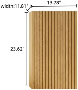 LKTART 23' Wall-Mounted Cabinet, Fluted Narrow Storage Cabinet with Door, Side Cabinet for Small Spaces Bathroom Laundry
