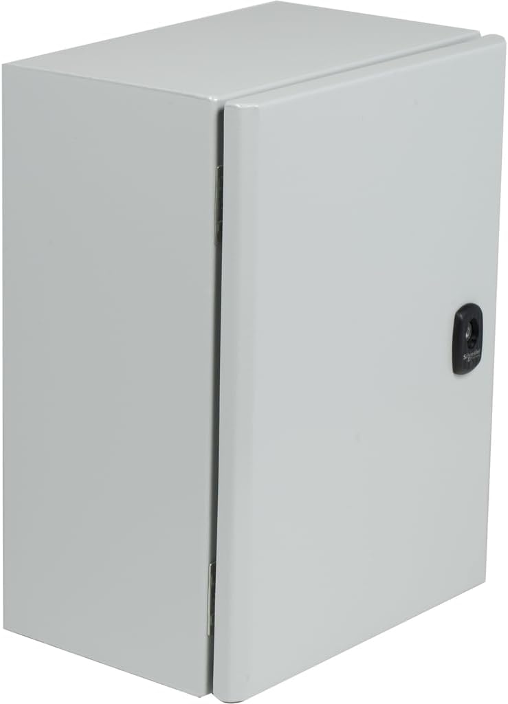 Square D by Schneider Electric Spacial S3DC Metal Electrical Box for Indoor Use, Plain Door, Wall Mounted, Mounting Plate Not Included, 600 (H) x 400 (W) x 200 (D) mm