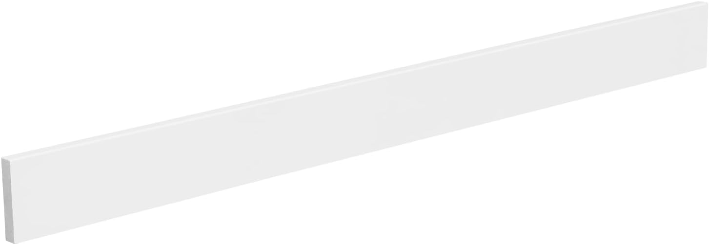 48 Inch Backsplash in Pure White, Quartz Backsplash for Bathroom Vanity Sink Top, 48 in. W x 4 in. H Universal Bathroom Vanity Backsplashes