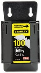 Stanley BOS11921A WALL MOUNT UTILITY KNIFE BLADE DISPENSER W/BLADES, 100/PACKFull Package Of:6 PK