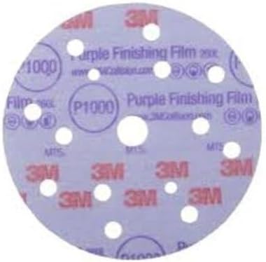 3M 30567 Hookit Purple 5' P1500 Grit Finishing Film Disc