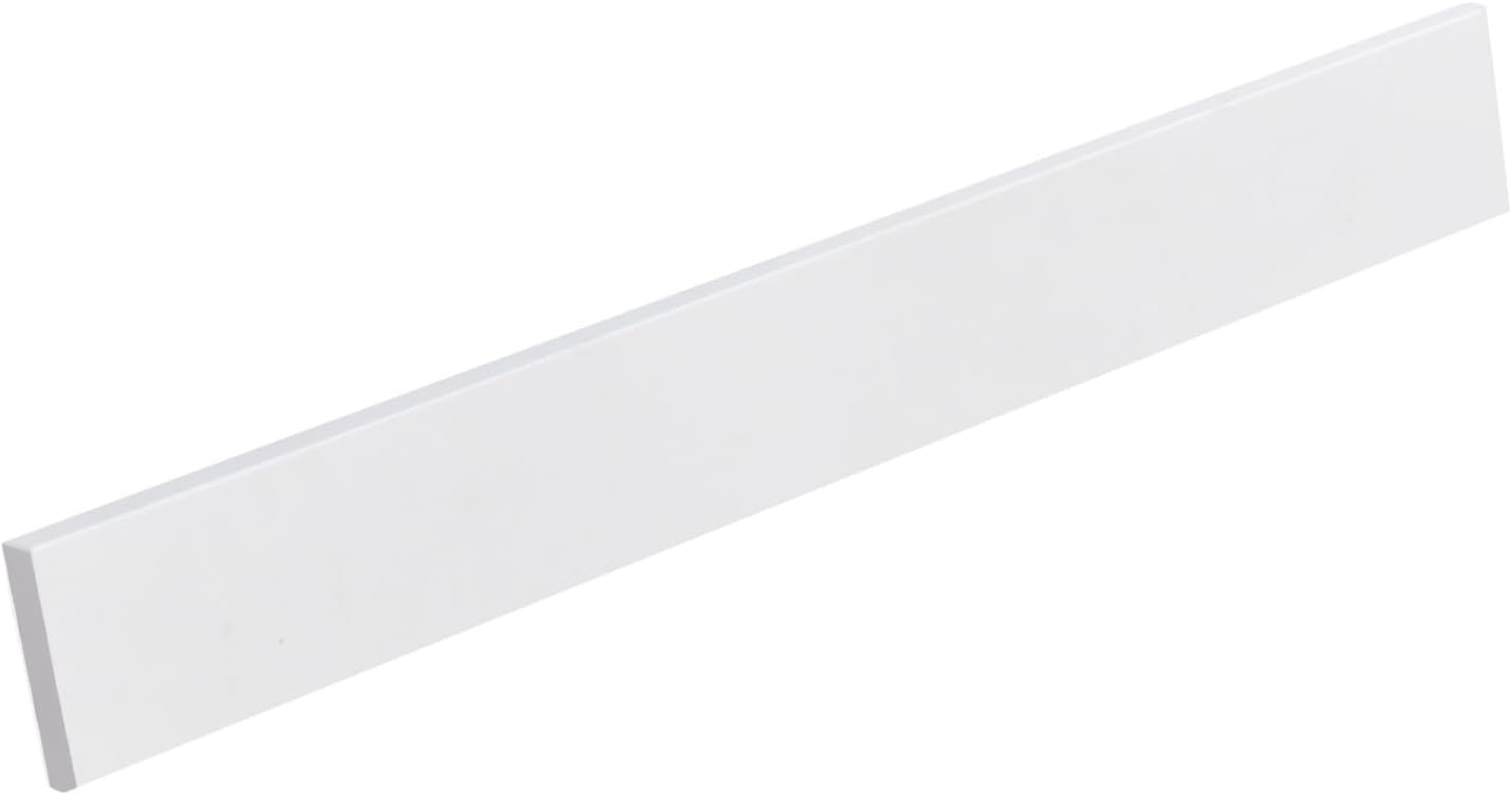 36 Inch Backsplash in Pure White, Quartz Backsplash for Bathroom Vanity Sink Top, 36 in. W x 4 in. H Universal Bathroom Vanity Backsplashes