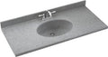 Swan CH02255.122 Chesapeake Solid Surface Single-Bowl Vanity Top, 55' L x 22' H x 6.125' H