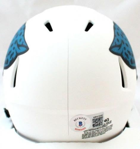 Fred Taylor Autographed Jacksonville Jaguars Lunar Speed Mini Helmet-BAW Holo - Autographed NFL Mini Helmets