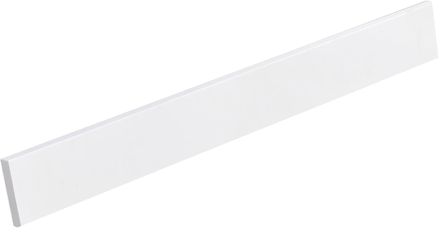 42 Inch Backsplash in Pure White, Quartz Backsplash for Bathroom Vanity Sink Top, 42 in. W x 4 in. H Universal Bathroom Vanity Backsplashes