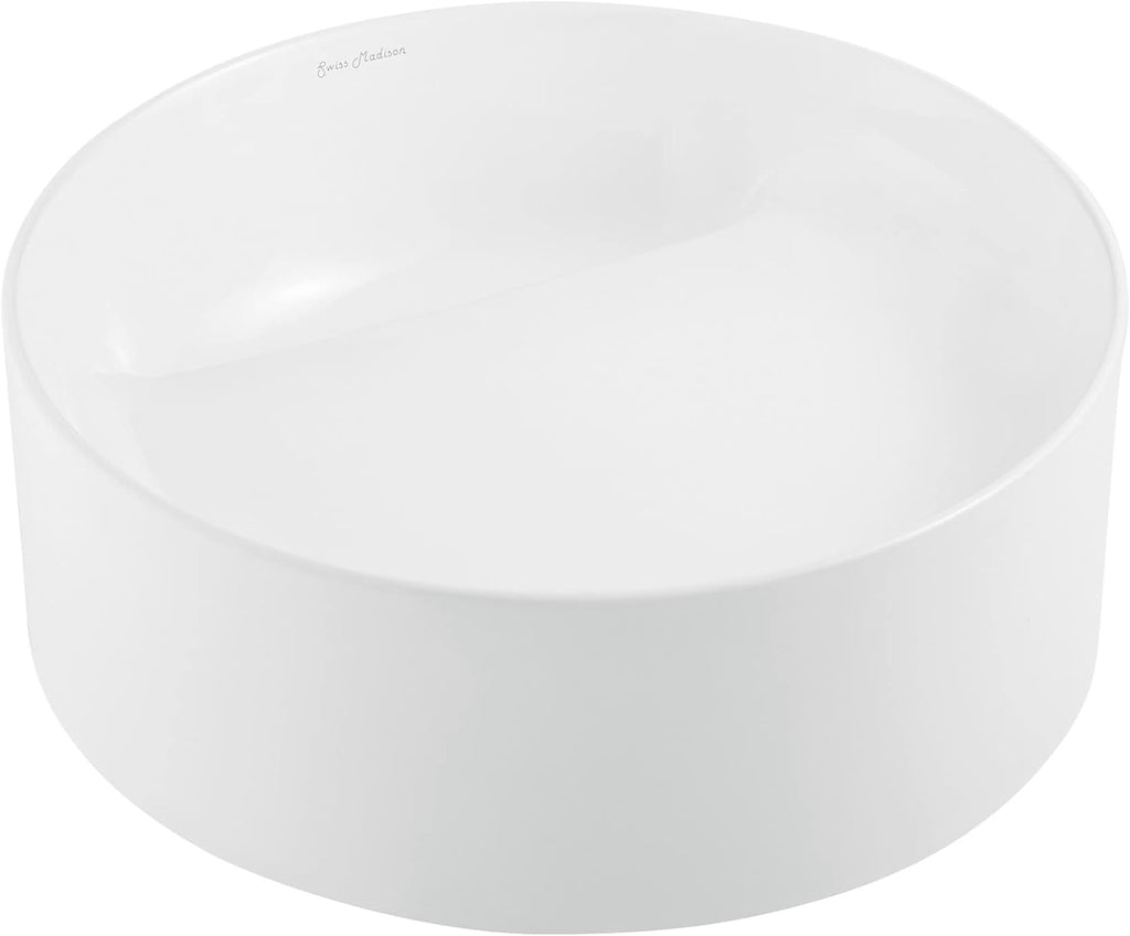 Beau 16.5' Round Vessel Bathroom Sink in Matte Black