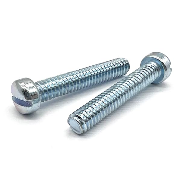 (6000 Pieces) #10-32x3/4 Slotted Fillister Head Machine Screws Zinc Clear