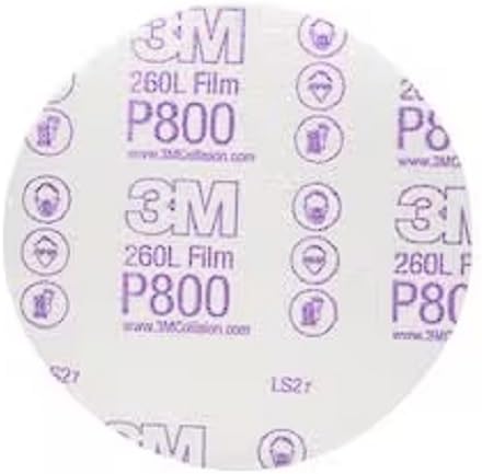 3M 00970 Hookit 6' P800 Grit Finishing Film Disc (Pack of 4)
