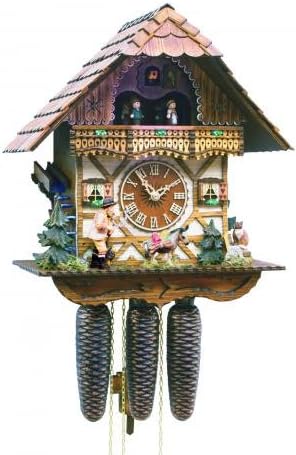 MusicBoxAttic Black Forest Forest VDS Certified 8 Day Musical Cuckoo Clock with Hand Carved Herdsman with Whip by Rombach and Haas Sale Price - Code romba2