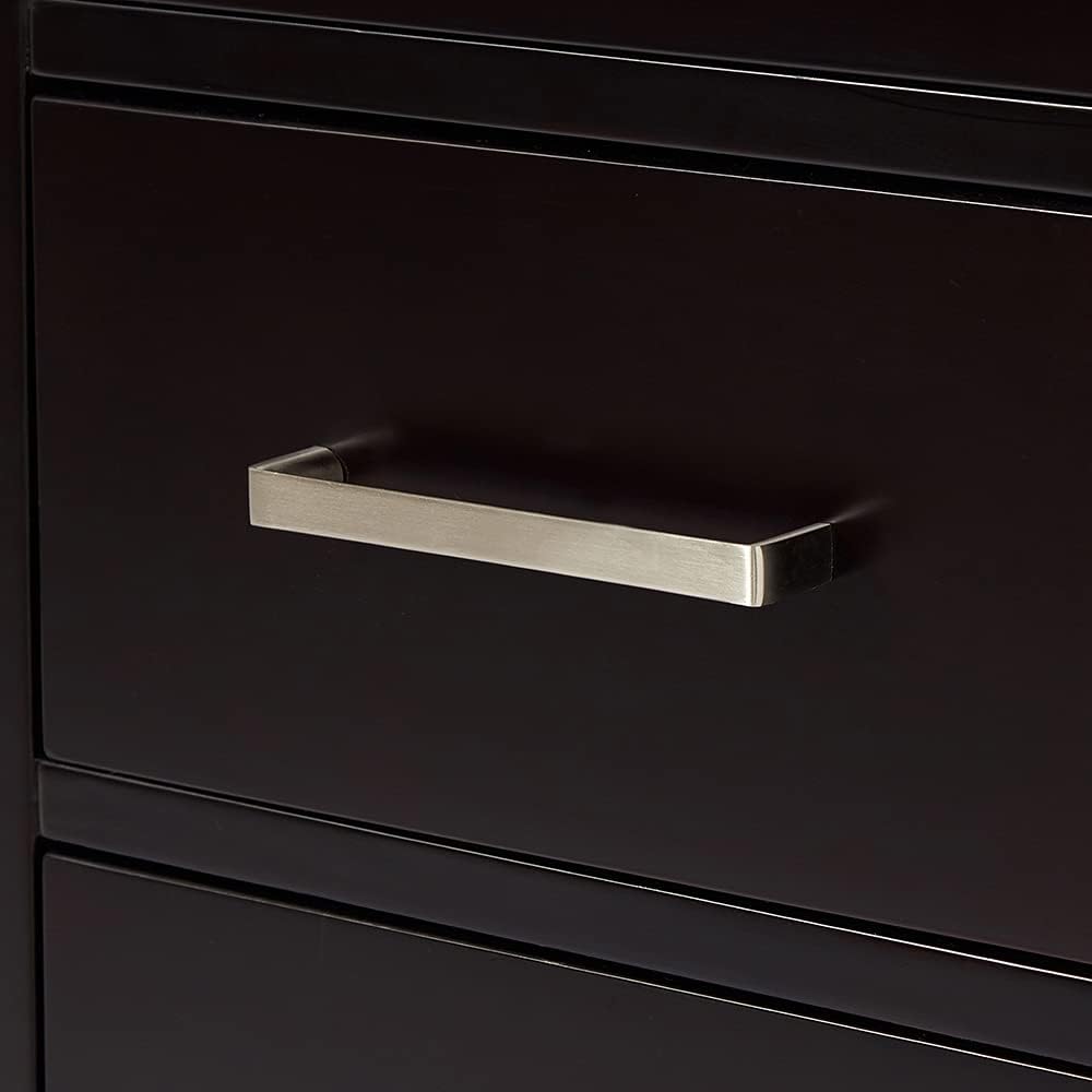 ARIEL Cambridge 42-inch Bathroom Vanity with Sink,Solid Wood, 1.5-inch Italian Carrara Marble Countertop & Backsplash, Single Oval Porcelain Sink, 2 Soft Closing Doors, 5 Dovetail Drawers, Espresso