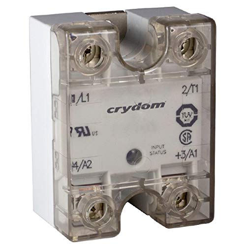84137200, Solid State Relay, Panel Mt, Touch Safe Cover, Load: 24-280VAC 10A, Control: 3-32VDC, Instantaneous, Screw Terminal