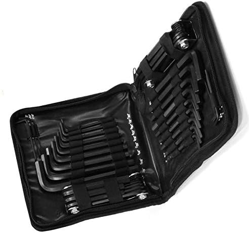 Combo Hex Key Allen Wrench 45 Pcs.Set SAE MM LONG SHORT Folding ARM