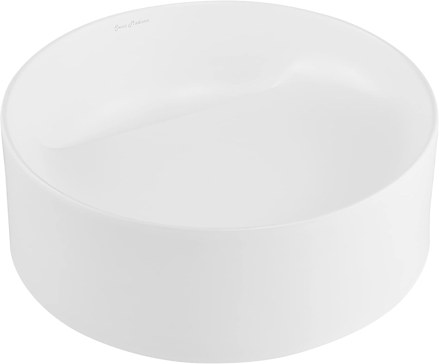 Beau 16.5' Round Vessel Bathroom Sink in Matte White
