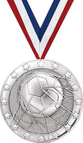 Soccer Medals - 2' Silver Soccer Team Medal Awards Prime