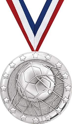 Soccer Medals - 2' Silver Soccer Team Medal Awards Prime
