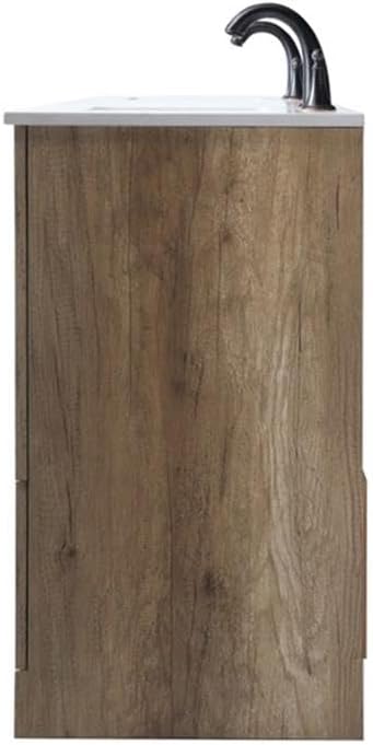 Elegant Kitchen and Bath Soma 84' Solid Wood Double Bathroom Vanity in Oak