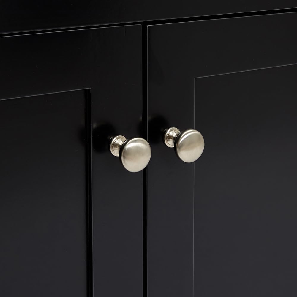ARIEL Hamlet 36-inch Bathroom Vanity with Sink,Solid Wood, 1.5-inch Italian Carrara Marble Countertop, Single Rectangular Porcelain Sink, 2 Soft Closing Doors, 2 Dovetail Drawers, Black