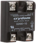 D2490-10, Solid State Relay, Panel Mt, Load: 24-280VAC 90 A, Control: 3-32VDC, Screw Terminal