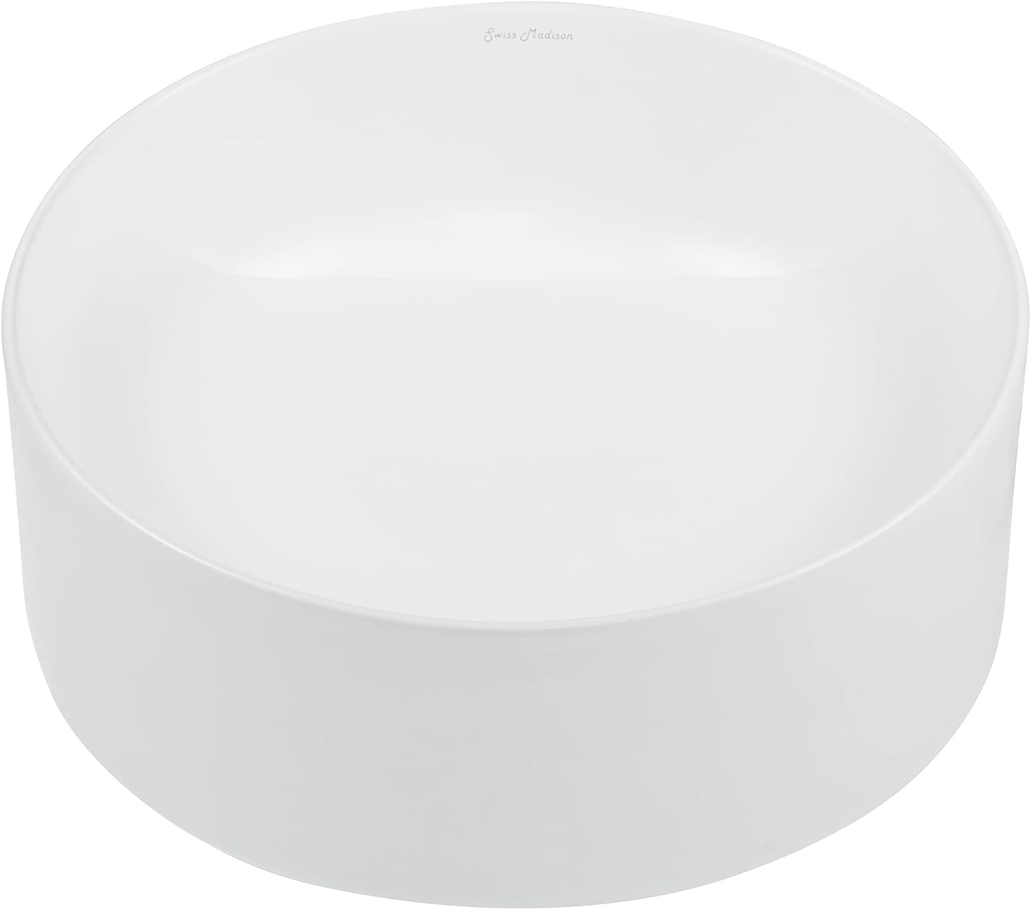 Beau 16.5' Round Vessel Bathroom Sink in Matte White