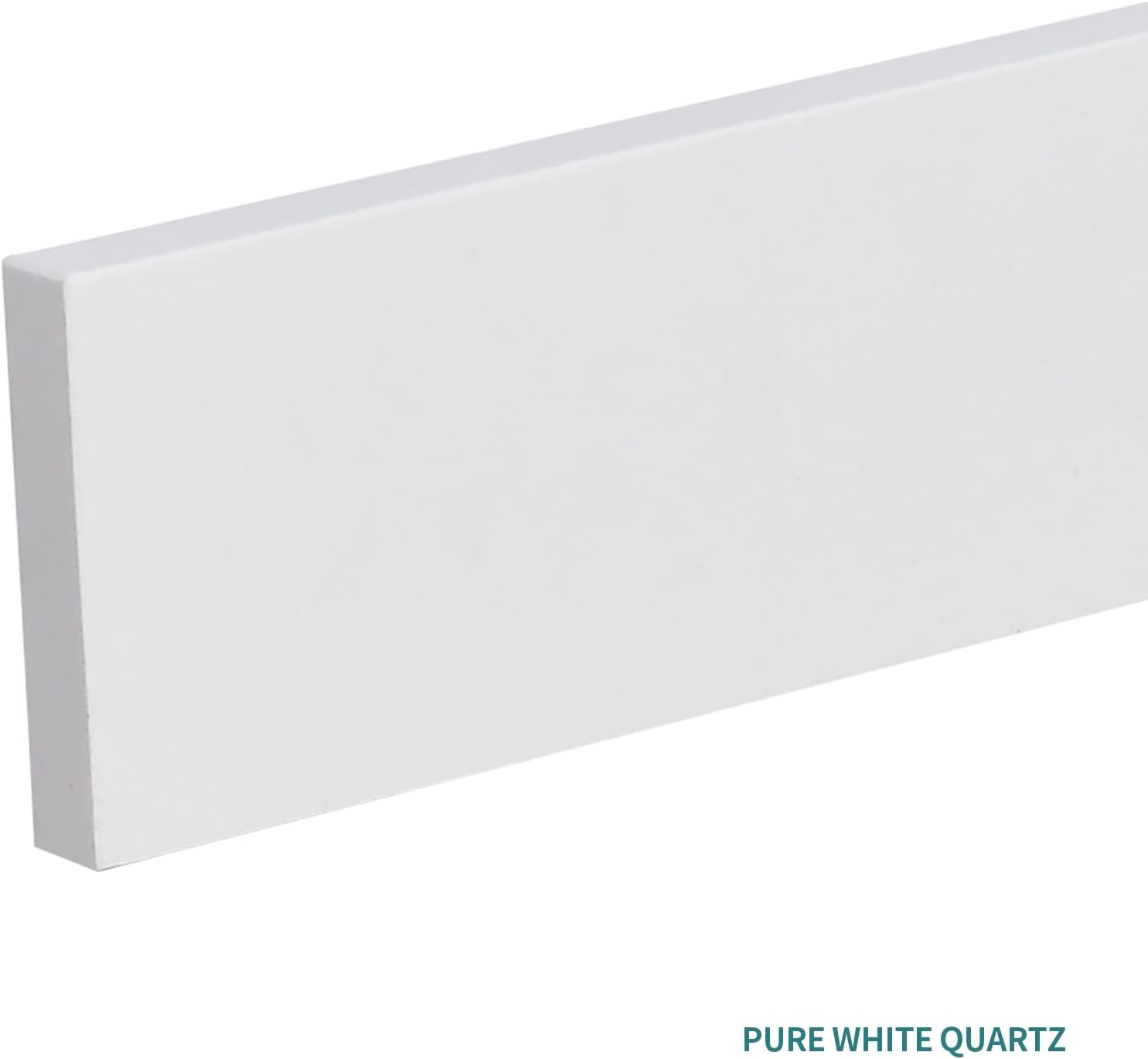 30 Inch Backsplash in Pure White, Quartz Backsplash for Bathroom Vanity Sink Top, 30 in. W x 4 in. H Universal Bathroom Vanity Backsplashes