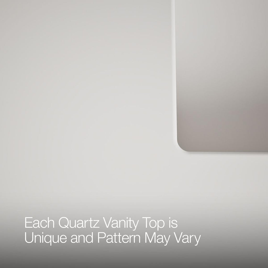 Kohler Hearthaven 30 Inch Bathroom Vanity Cabinet with White Single Sink and Quartz Top, Modern Bathroom Vanity, White, K-33536-ASB-0