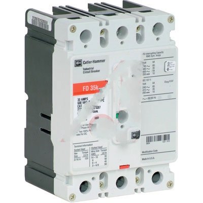 Eaton GHC3030 , Circuit Breaker, Therm/Mag, Toggle, 3-P, 30A, 277/480 VAC, 125/250 VDC, Panel Mnt, Screw