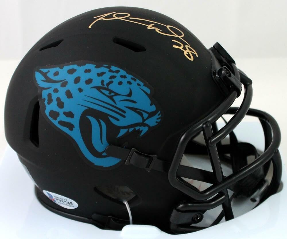 Fred Taylor Autographed Jaguars Eclipse Speed Mini Helmet - Beckett W Auth * - Autographed NFL Mini Helmets