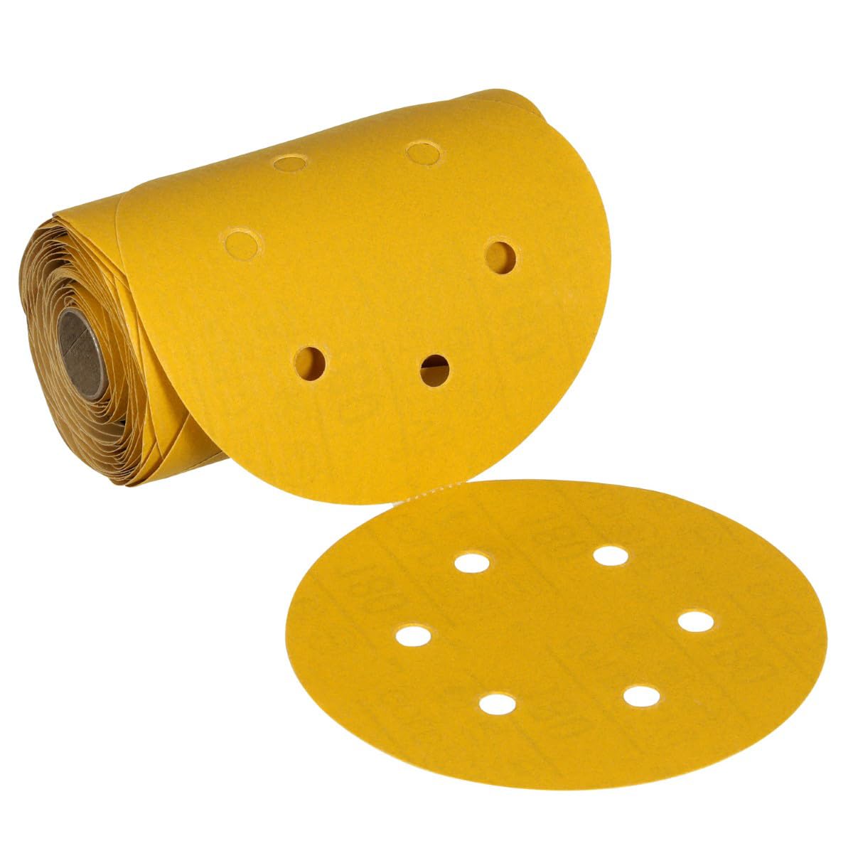 3M Stikit Gold Abrasive Disc Roll 61640, 320, 6-inch (150mm), Dust-Free
