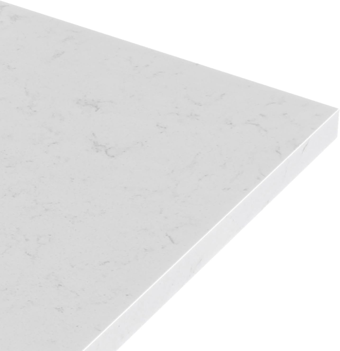 ARIEL Cambridge 66-inch Bathroom Vanity with Sink,Solid Wood, 1.5-inch Carrara White Quartz Countertop & Backsplash, Double Oval Porcelain Sink, 4 Soft Closing Doors, 6 Dovetail Drawers, White Oak