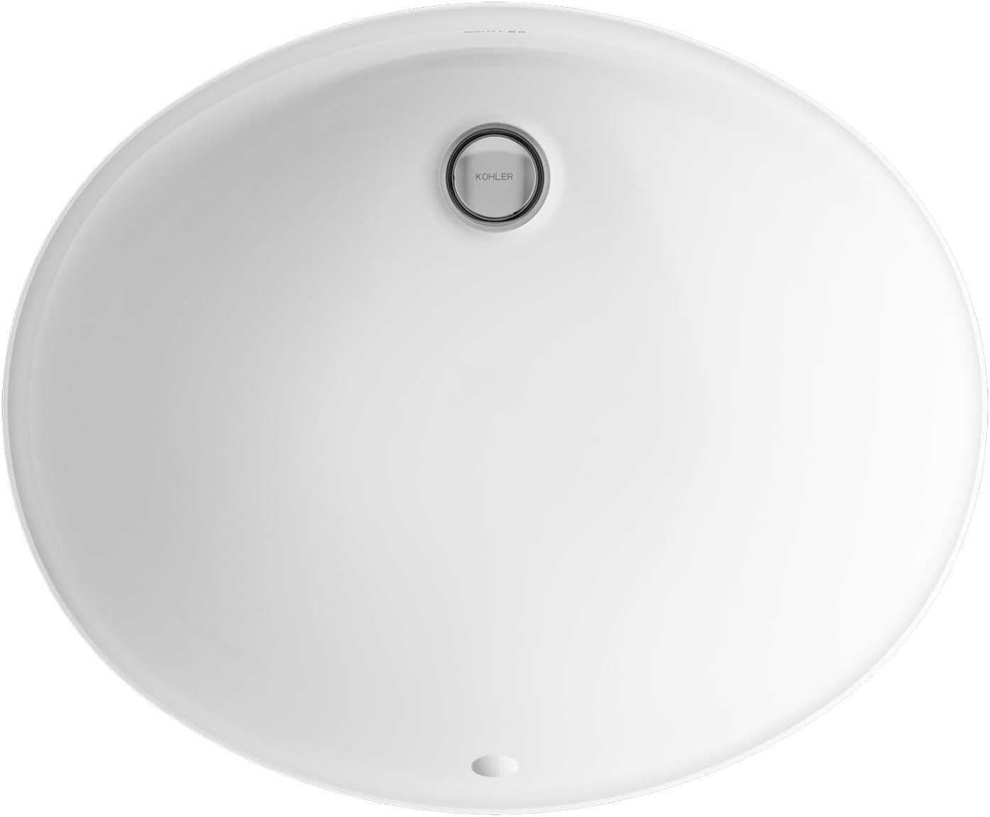 Caxton Oval 17' x 14' Undermount bathroom sink, White