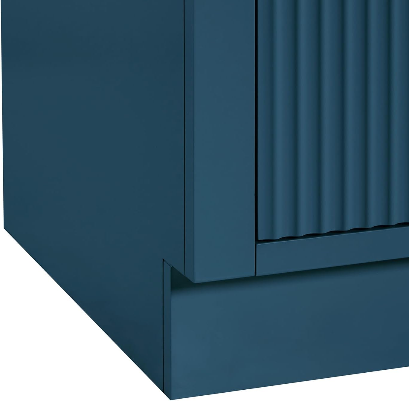 ARIEL Milan 48-inch Bathroom Vanity with Sink,Solid Wood, 1.5-inch Italian Carrara Marble Countertop, Single Rectangular Porcelain Sink, Soft Closing Doors, Dovetail Drawers, Vintage Blue