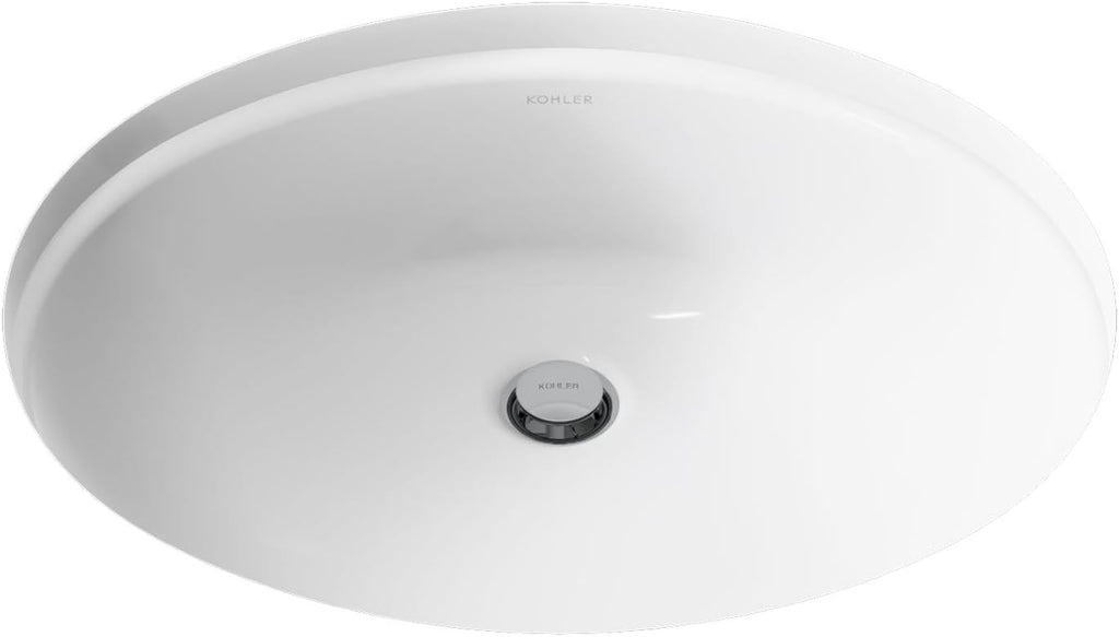 Kohler K-2210-N-0 1-Bowl Undermount Bath Sink w/Sealed Overflow White
