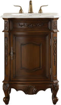 Tennant Brand 24' Classic Petite Powder Room Single Sink Bathroom Vanity (White top)