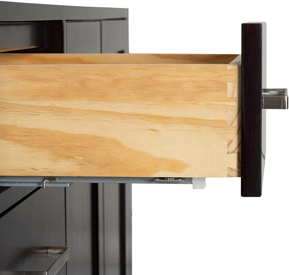 DKB Beckford 72 Inch Bathroom Vanity Double Sink — Espresso Bathroom Vanity with Sink, 1.5' Edge Italian Carrara Marble Countertop & Backsplash, 4 Soft-Close Doors, 6 Dovetail Drawers