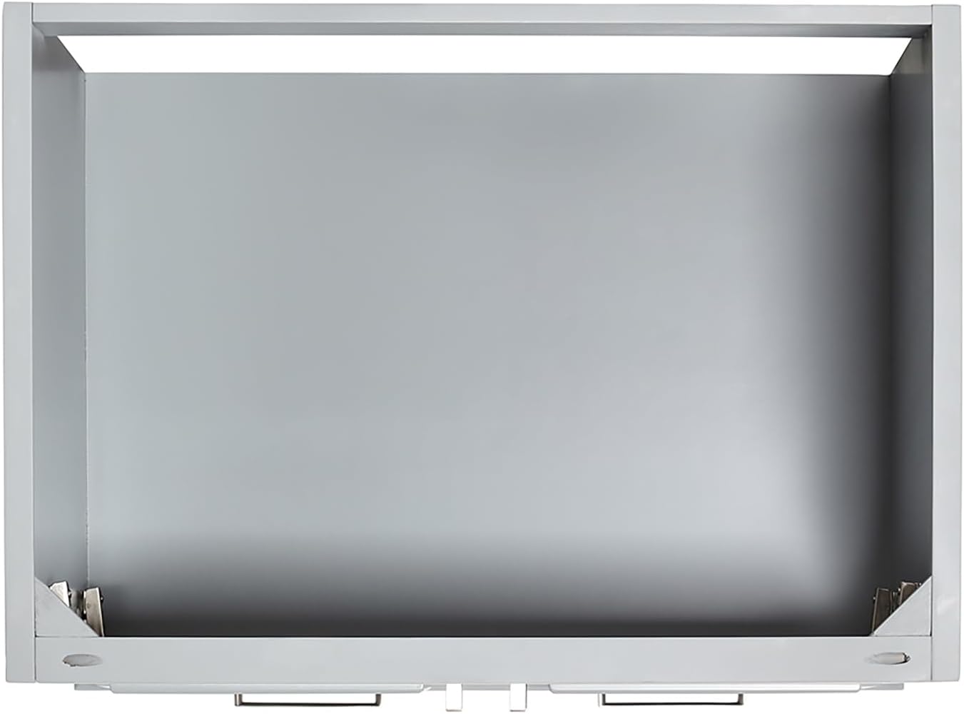 ARIEL Stafford 30-inch Bathroom Vanity with Sink,Solid Wood, 0.75-inch Italian Carrara Marble Countertop & Backsplash, Single Oval Porcelain Sink, 2 Soft Closing Doors, 1 Dovetail Drawers, Grey