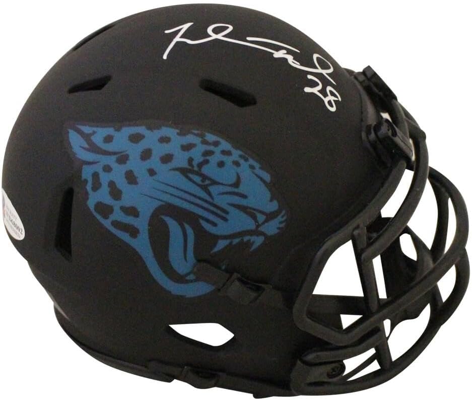 Fred Taylor Autographed Jacksonville Jaguars Eclipse Mini Helmet BAS 31372 - Autographed NFL Mini Helmets