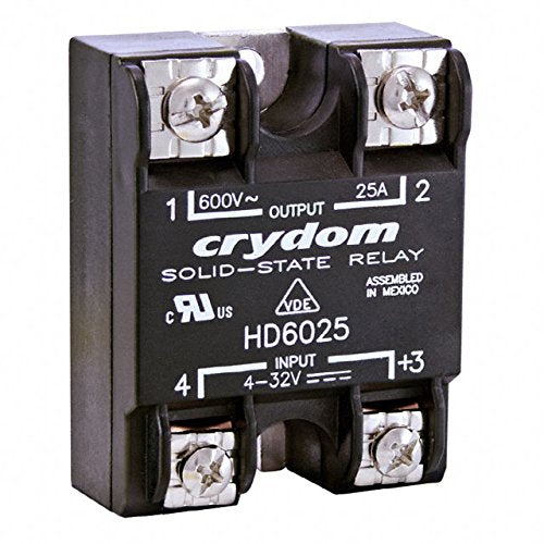 HD6090-10, Solid State Relay, Panel Mt, Load: 48-660VAC 90A, Control: 4-32 VDC, Instantaneous, Screw Terminal