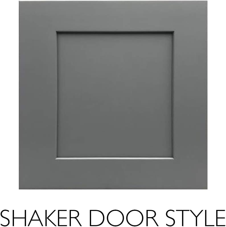 Design House Brookings 31 Inch Bathroom Vanity with Top, Ready to Assemble, Painted Gray, 597666