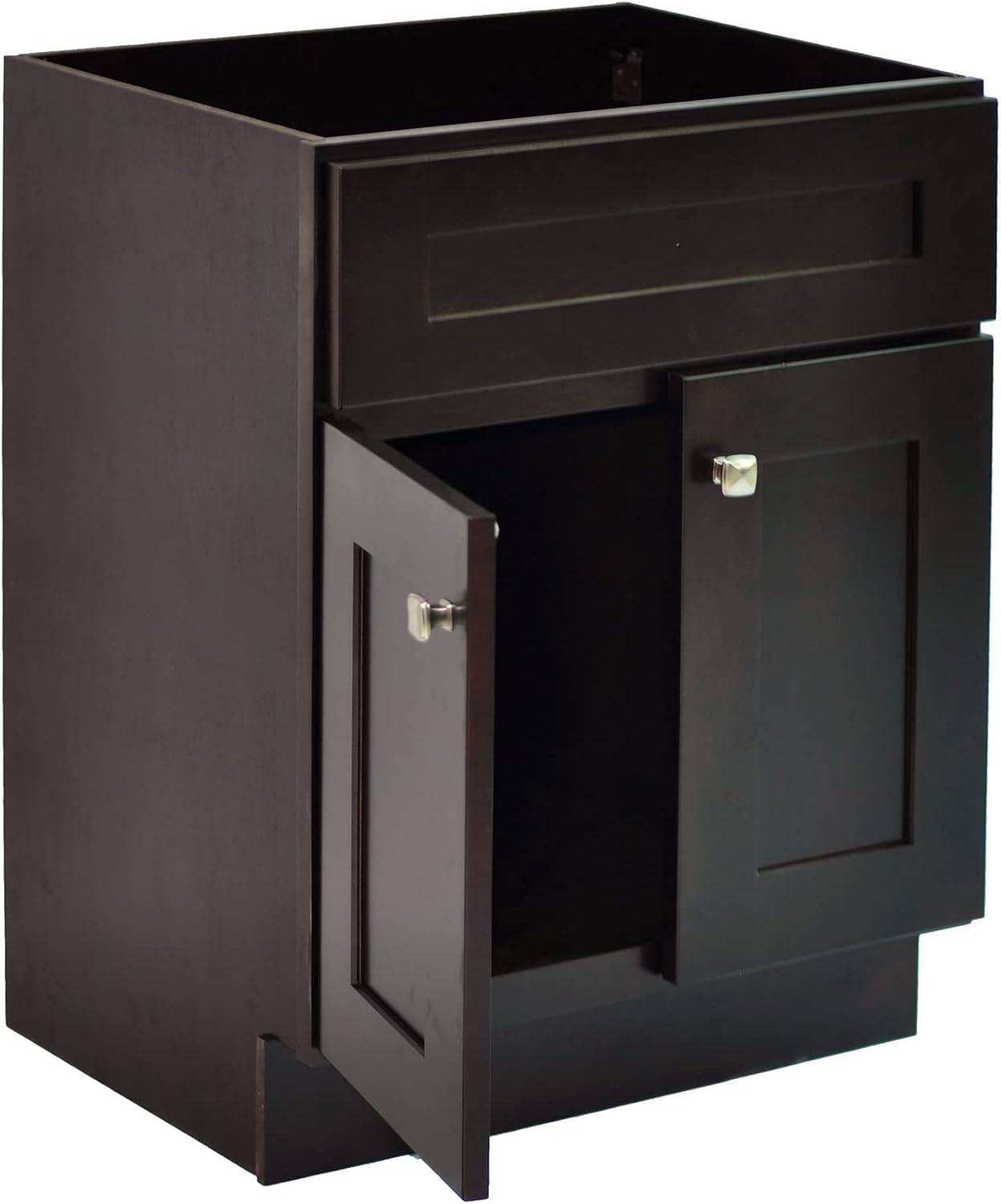 Design House Brookings 30 Inch Bathroom Vanity, Solid Wood, Ready to Assemble, Brown, 586982
