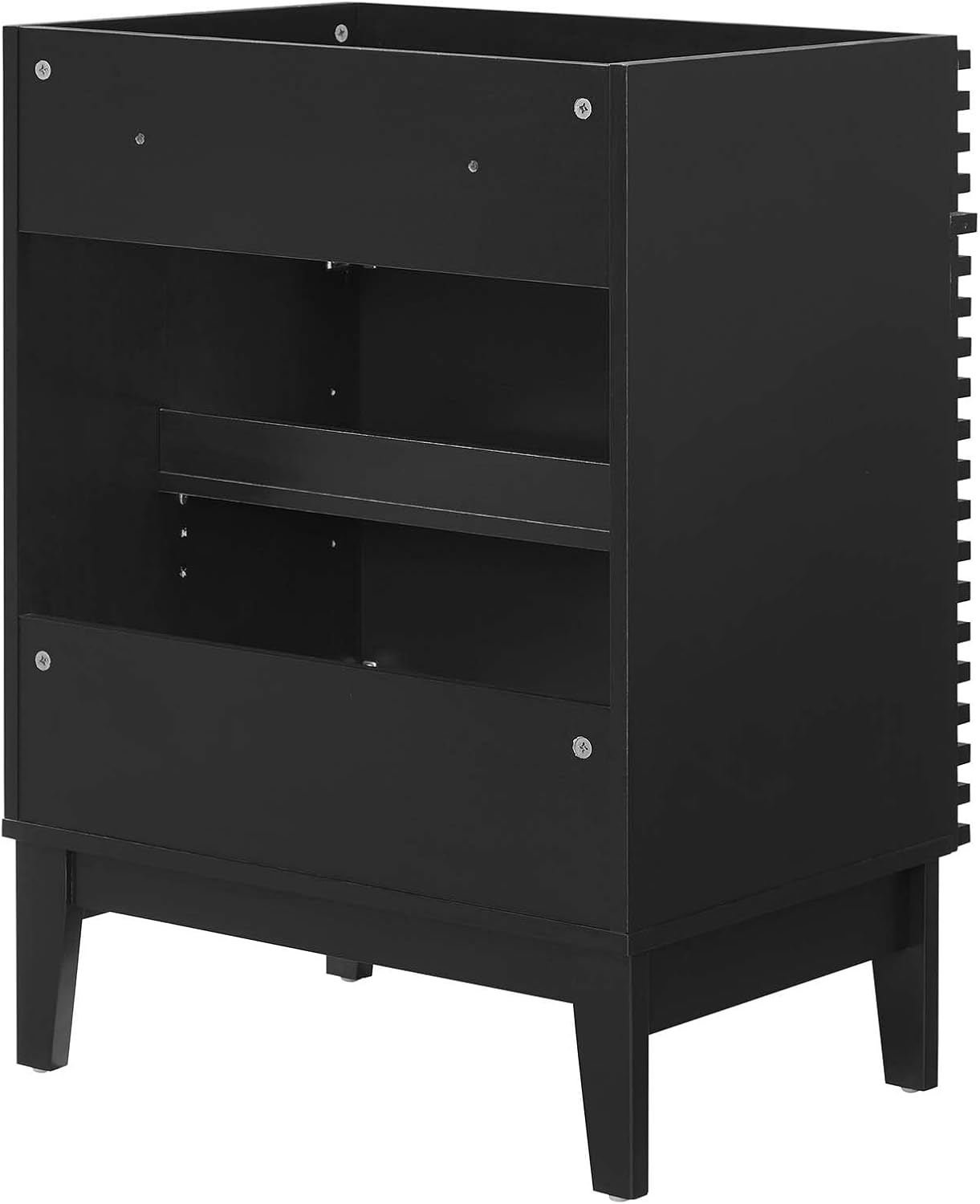 Modway Render Bathroom Vanity Cabinet in Black - Sink Basin Not Included