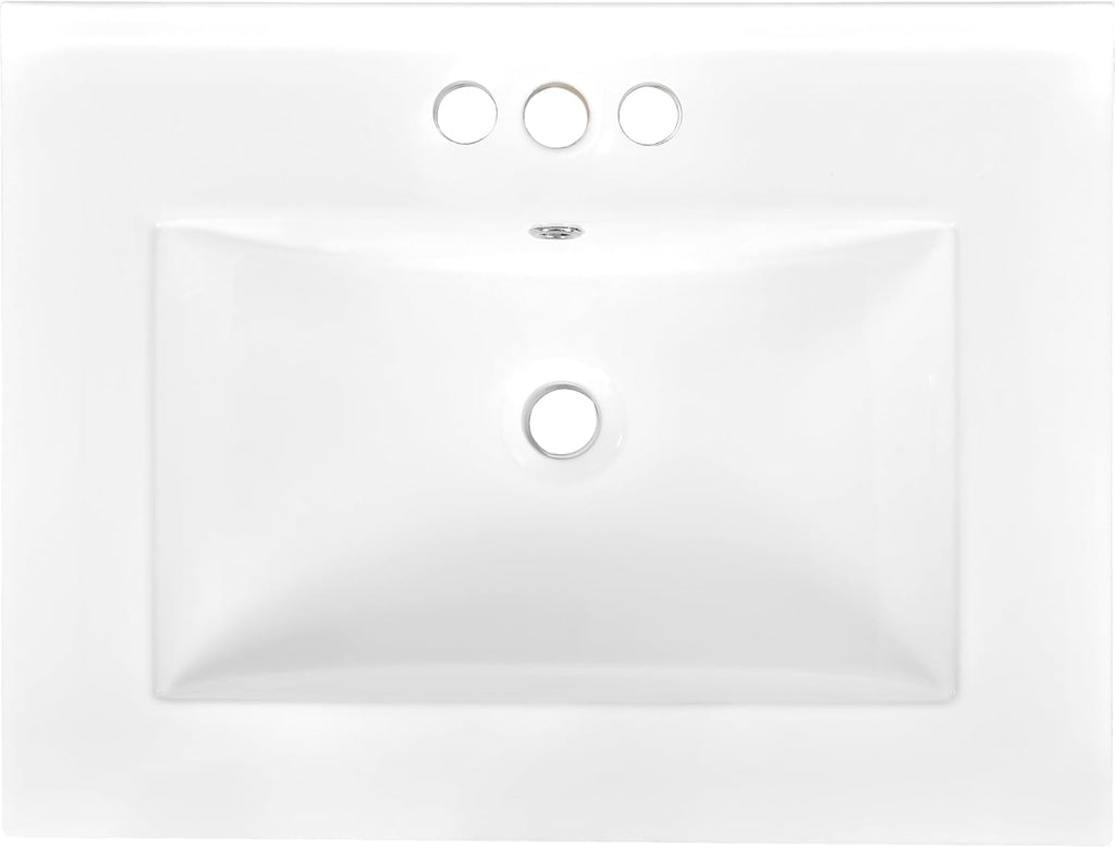 Merax 24' Bathroom Vanity with Sink, Powder Room Small Bathroom Vanity with 2-Door Cabinet, Undermount Sink, Solid Wood Frame Bathroom Storage Cabinet