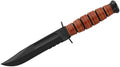 KA-BAR KB1261 USA SHORT SERRATED W/LEATHER SHEATH
