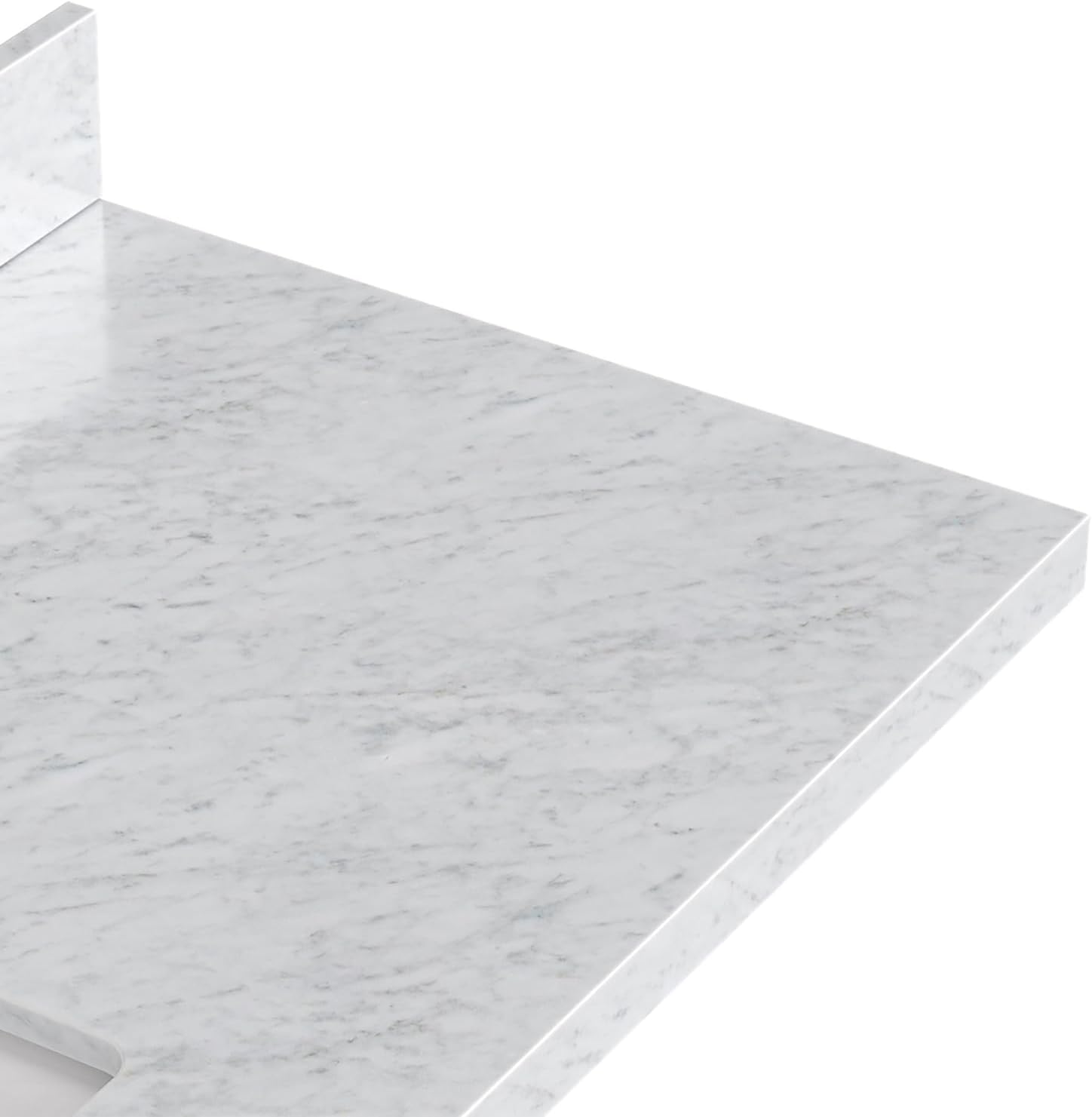 ARIEL Hepburn 60-inch Bathroom Vanity with Sink,Solid Wood, 1.5-inch Italian Carrara Marble Countertop, Single Rectangular Porcelain Sink, 2 Soft Closing Doors, 9 Dovetail Drawers, Vintage Green