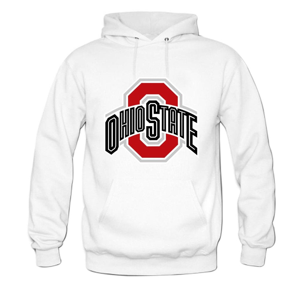 Andrea Sotaski Ohio State Buckeyes Logo Mens Hoody Sweatshirt L White