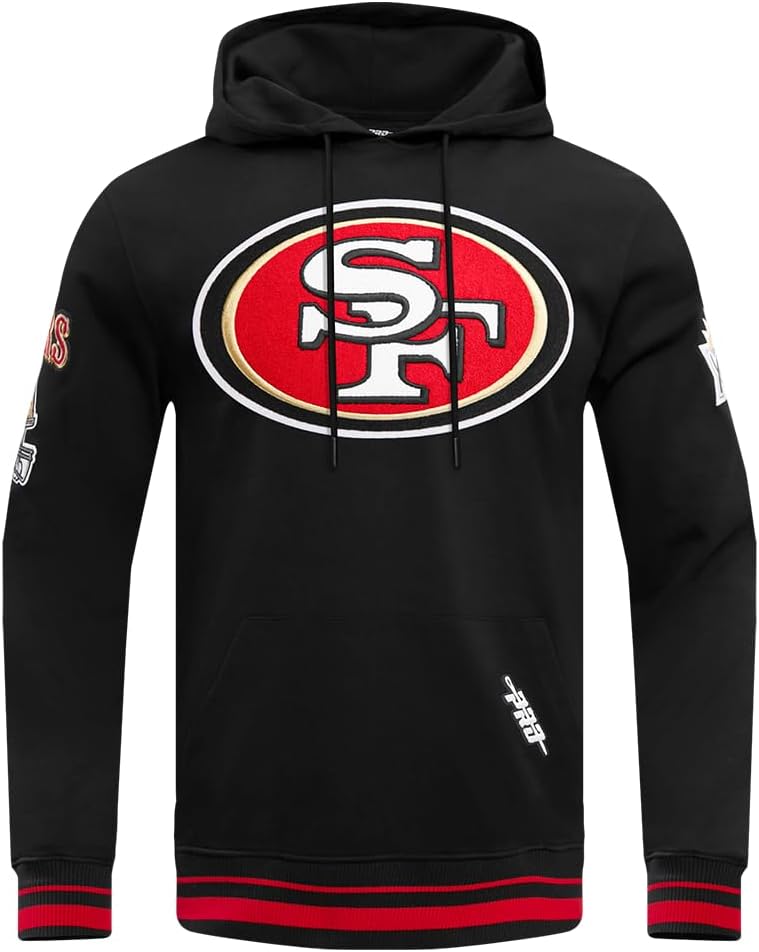Pro Standard Mens NFL Mash Up Brushed Back French Terry Pull Over Hoodie