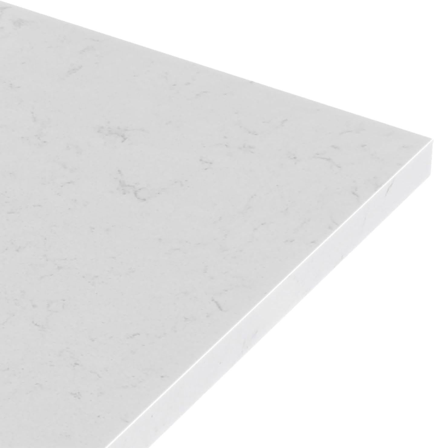 ARIEL Hepburn 72-inch Bathroom Vanity with Sink,Solid Wood, 1.5-inch Carrara White Quartz Countertop & Backsplash, Double Oval Porcelain Sink, 4 Soft Closing Doors, 6 Dovetail Drawers, White Oak