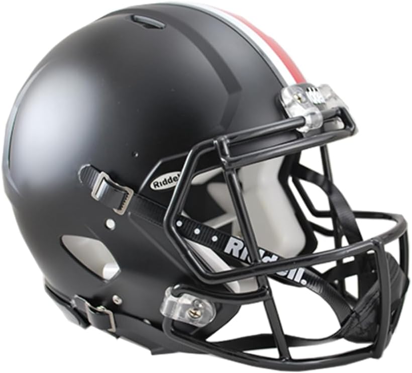 Riddell Ohio State Buckeyes NCAA Revolution Speed Football Helmet (Matte Black)