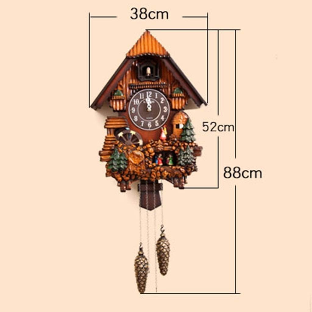 Hand-Carved Cuckoo Clock Creative Fashion Cuckoo Children's Clock Simple Living Room Clock