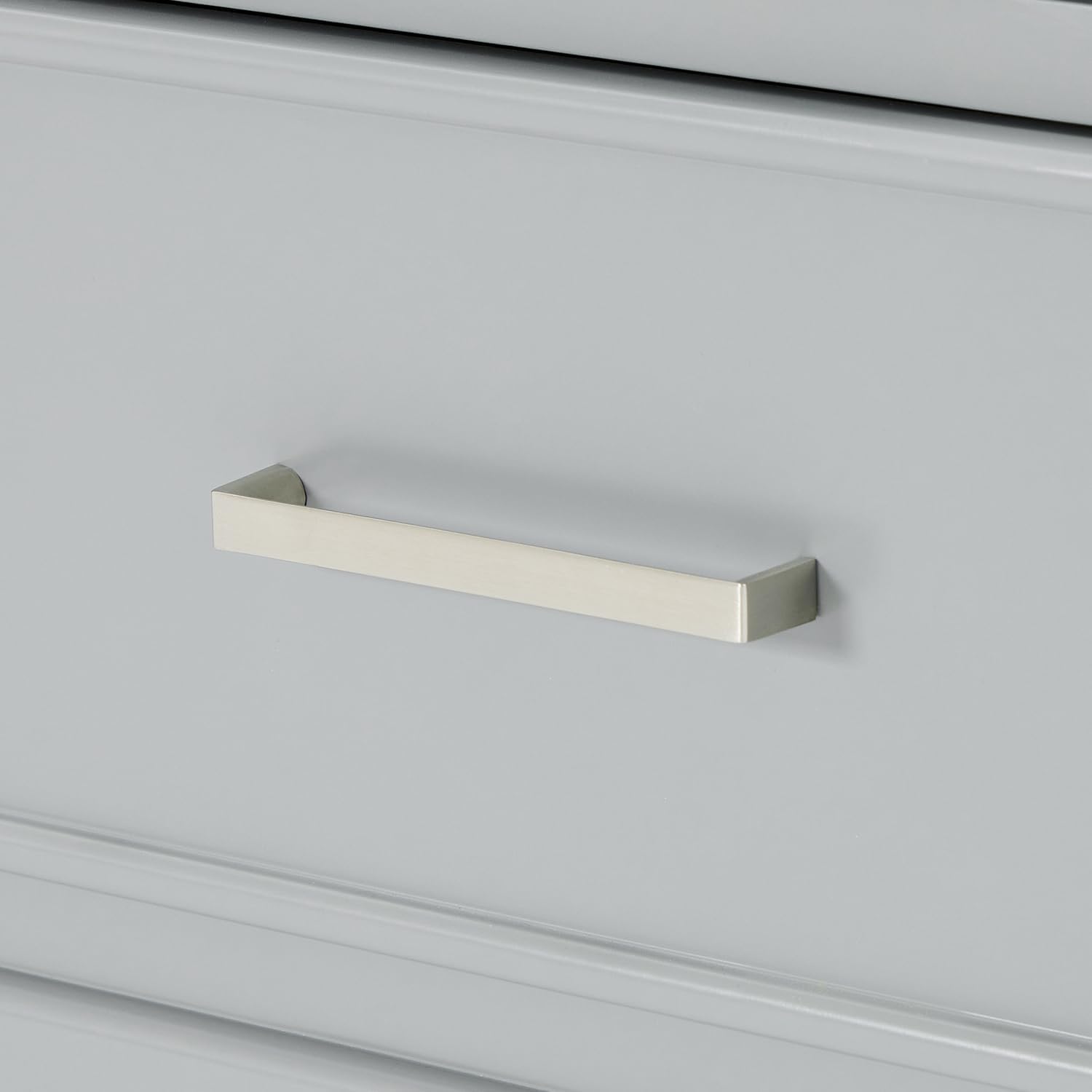 DKB Langford 42-inch Grey Bathroom Vanity with Right Rectangle Single Sink, Carrara White Quartz Countertop & Backsplash, Solid Wood Frame, Soft-Closing & Dovetail Drawers